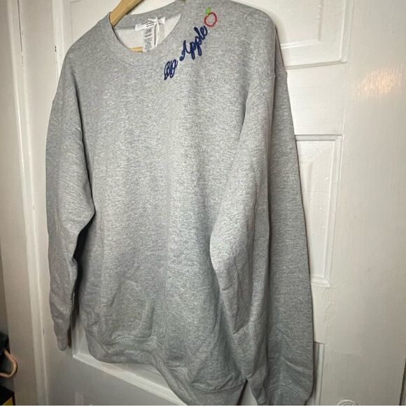 NWTs Project Social T Big Apple Embroidered Sweatshirt - Picture 5 of 12